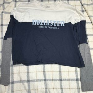 Hollister Women’s Large Long Sleeve Cropped Shirt